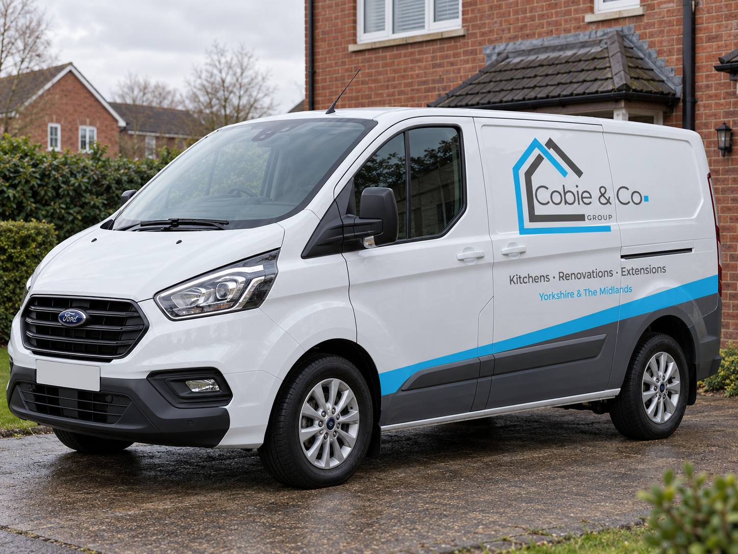 Cobie & Co. Group branded van, design visual